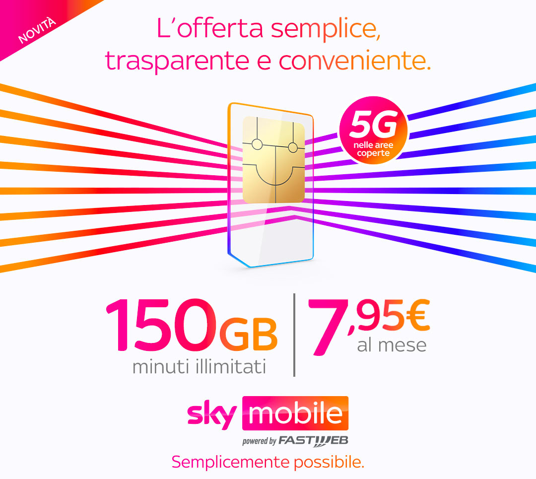 Passa a Sky Mobile powered by Fastweb